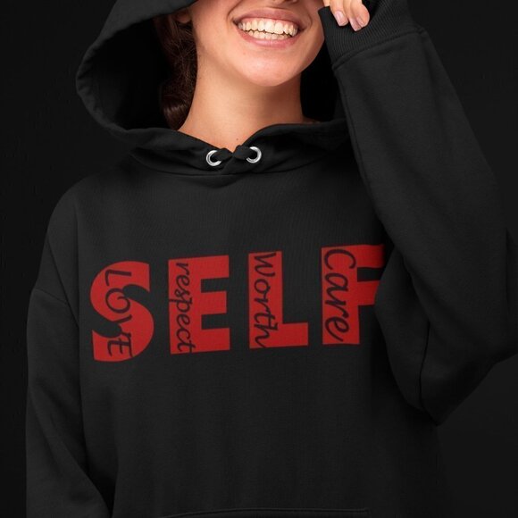Women's Self Care/ Self ❤ Hoodie - Picture 2 of 5